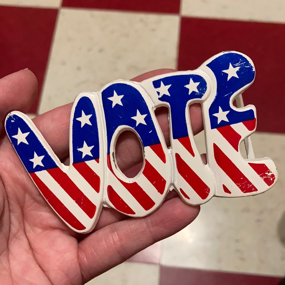 VOTE Vintage Belt Buckle